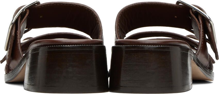 A.P.C. Brown Aly À Talon Heeled Sandals