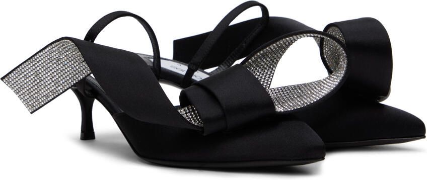 AREA Black Sergio Rossi Edition Marquise Heeled Sandals - Picture 2