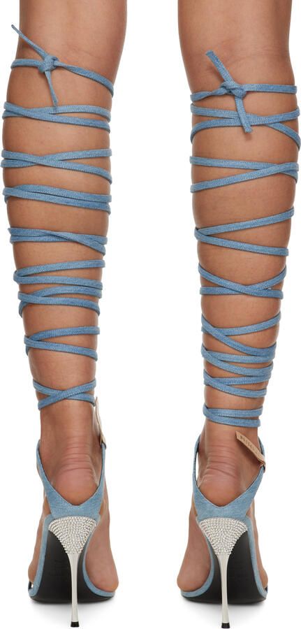 AREA Blue Sergio Rossi Edition Heeled Sandals - Picture 2