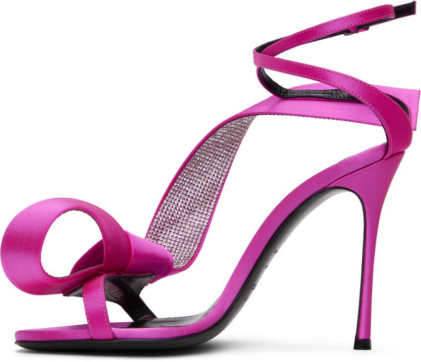 AREA Pink Sergio Rossi Edition Marquise Heeled Sandals - Picture 2