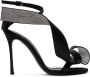 AREA Black Sergio Rossi Edition Marquise Heeled Sandals - Thumbnail 1