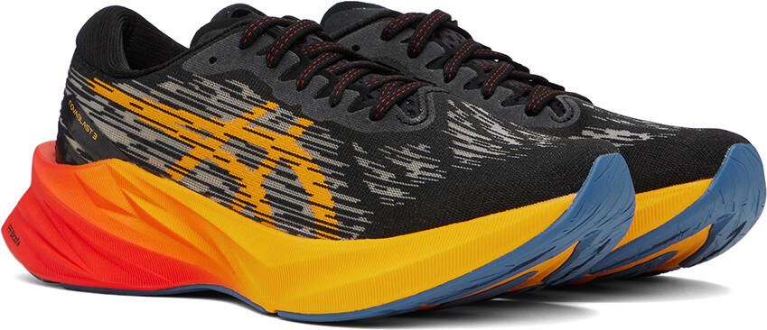 Asics Black & Orange NOVABLAST 3 Sneakers - Picture 2
