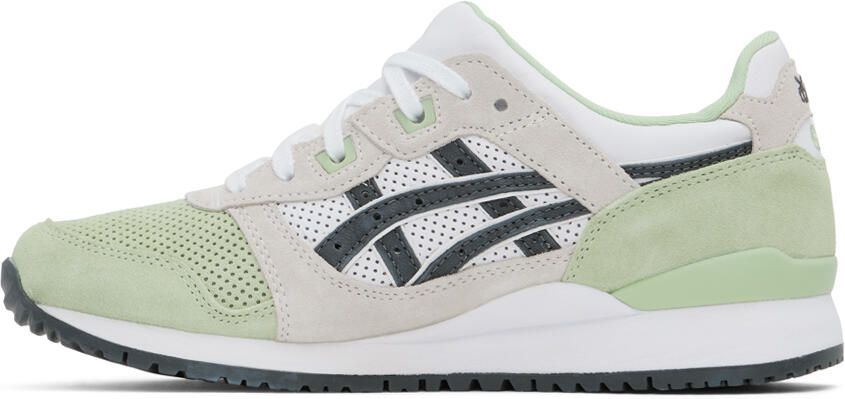 Asics Green & Off-White GEL-LYTE III OG Sneakers - Picture 3