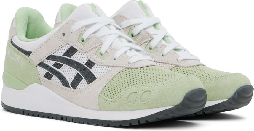 Asics Green & Off-White GEL-LYTE III OG Sneakers - Picture 2