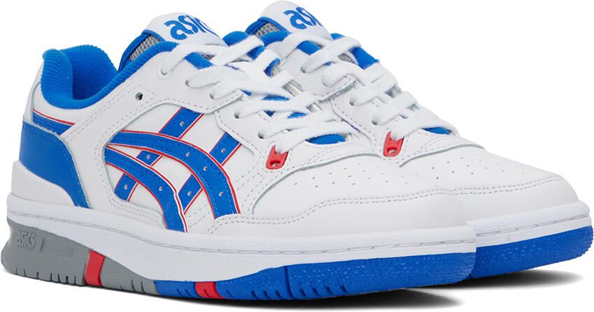 Asics White & Blue EX89 Sneakers - Picture 2