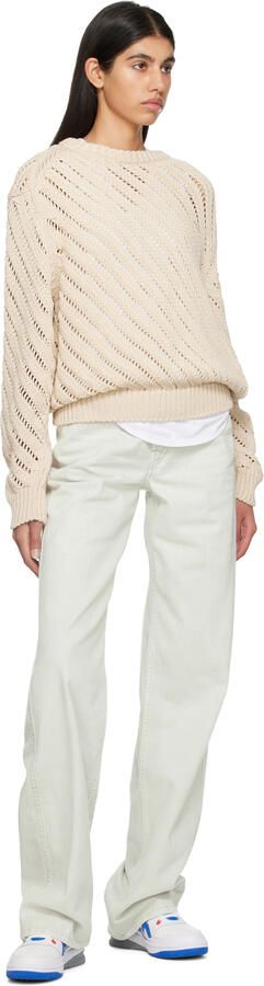 Asics White & Blue EX89 Sneakers - Picture 4