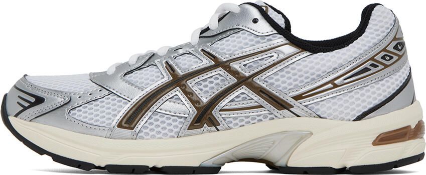 Asics White & Brown Gel-1130 Sneakers - Picture 3