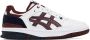 Asics White & Burgundy EX89 Sneakers - Thumbnail 1