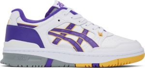 Asics White & Purple EX89 Sneakers