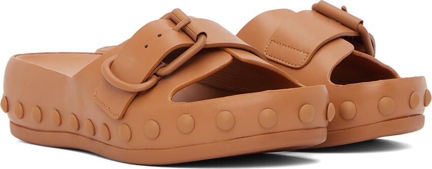 At.Kollektive Tan Natacha Ramsay Levi Edition Studded One Sandal - Picture 2