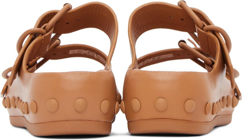 At.Kollektive Tan Natacha Ramsay Levi Edition Studded Two Sandals