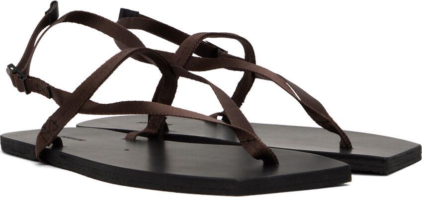 AURALEE Black Foot The Coacher Edition Belted Sandals - Picture 2