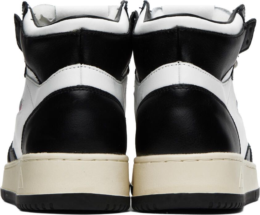 AUTRY Black & White Medalist Mid Sneakers