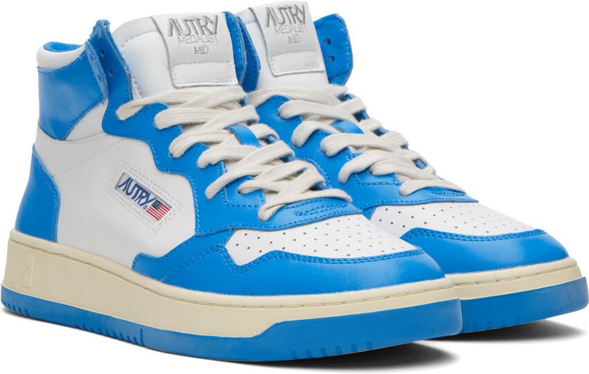 AUTRY Blue & White Medalist Sneakers - Picture 2