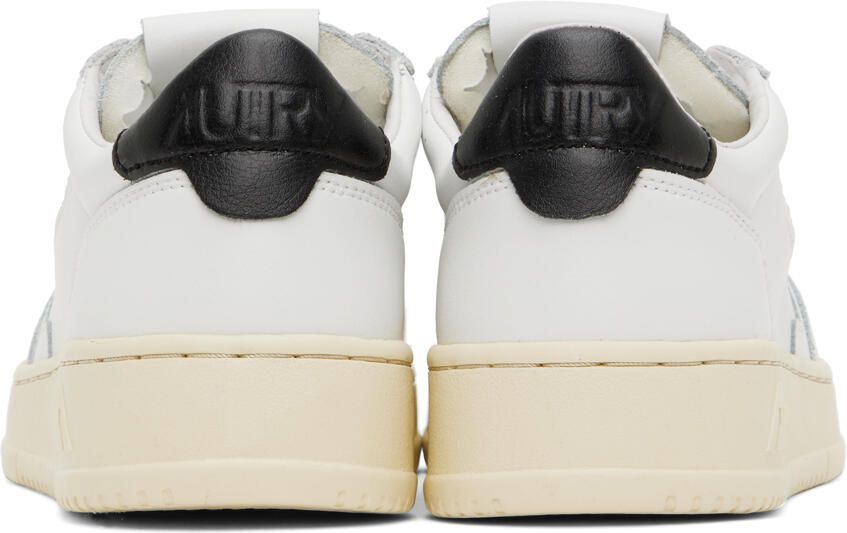 AUTRY White & Black Medalist Low Sneakers