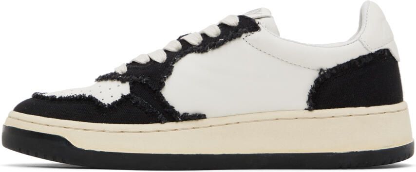 AUTRY White & Black Medalist Low Sneakers - Picture 3