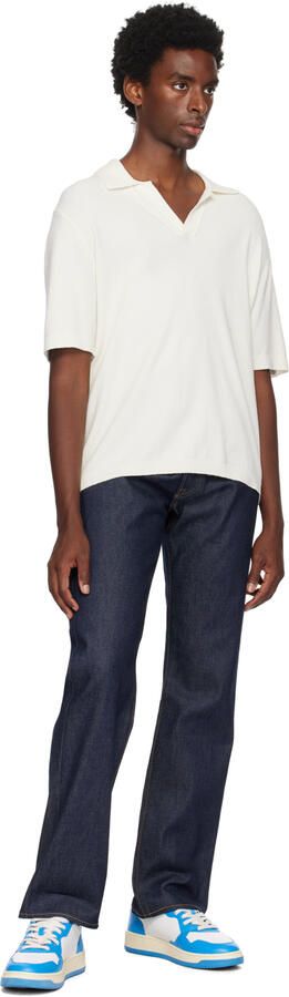 AUTRY White & Blue Medalist Low Sneakers - Picture 4