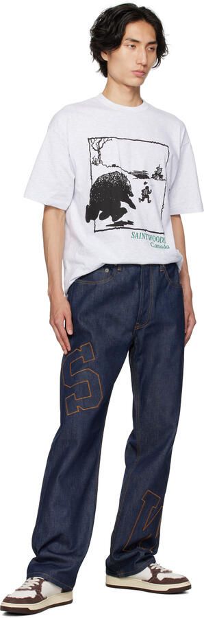 AUTRY White & Brown Medalist Low Sneakers - Picture 5