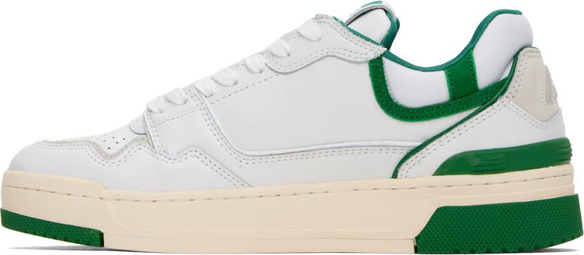 AUTRY White & Green CLC Sneakers - Picture 3