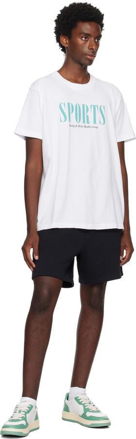 AUTRY White & Green Medalist Low Sneakers - Picture 4