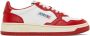 AUTRY Red & White Medalist Low Sneakers - Thumbnail 1