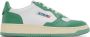 AUTRY White & Green Medalist Low Sneakers - Thumbnail 1