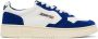 AUTRY White & Navy Open Low Sneakers - Thumbnail 1