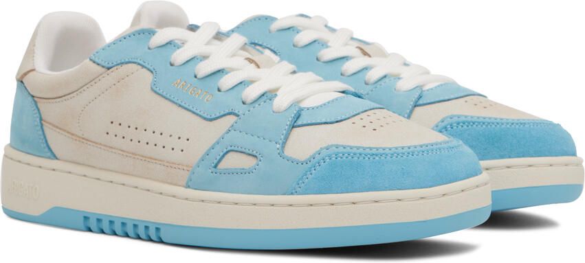 Axel Arigato Beige & Blue Dice Lo Sneakers - Picture 2
