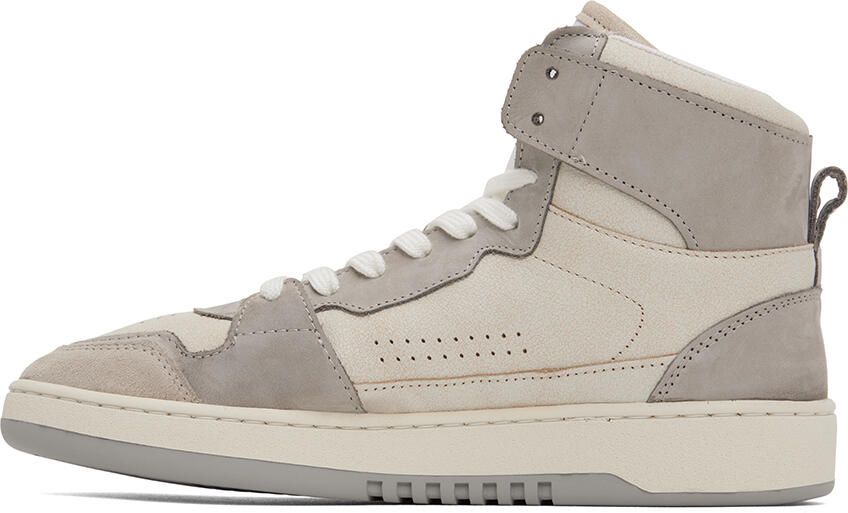 Axel Arigato Beige & Gray Dice Hi Sneakers - Picture 3