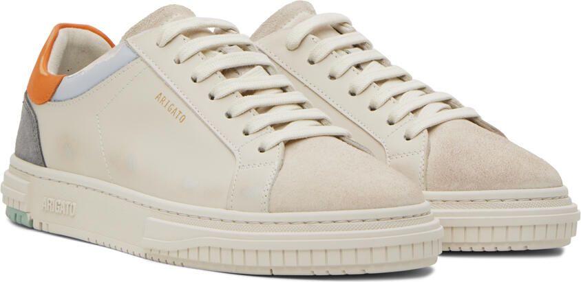 Axel Arigato Beige & Orange Atlas Sneakers - Picture 2