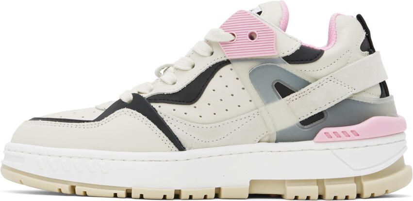 Axel Arigato Beige & Pink Astro Sneakers - Picture 3