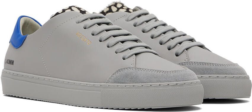 Axel Arigato Grey & Blue Clean 90 Triple Animal Sneakers - Picture 3