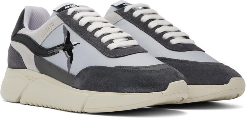 Axel Arigato Gray Genesis Stripe Bee Bird Sneakers - Picture 2