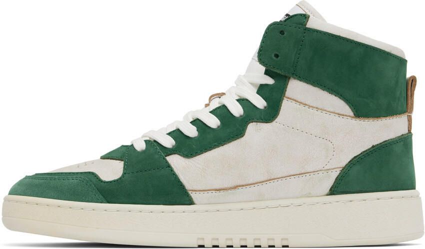 Axel Arigato Off-White & Green Dice Lo Hi Sneakers - Picture 3
