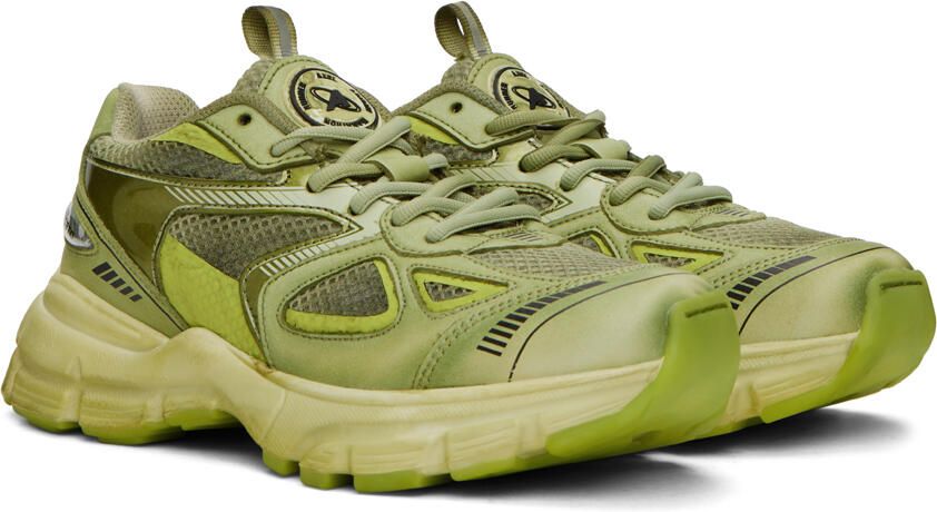 Axel Arigato Green Marathon Dip-Dye Sneakers - Picture 2