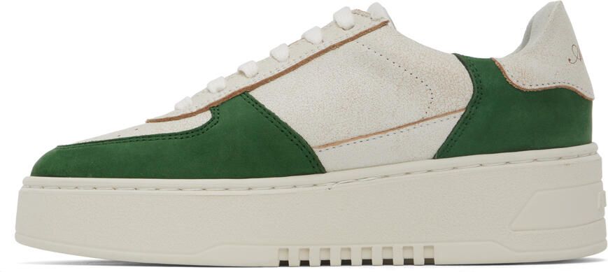 Axel Arigato Off-White & Green Orbit Sneakers - Picture 3