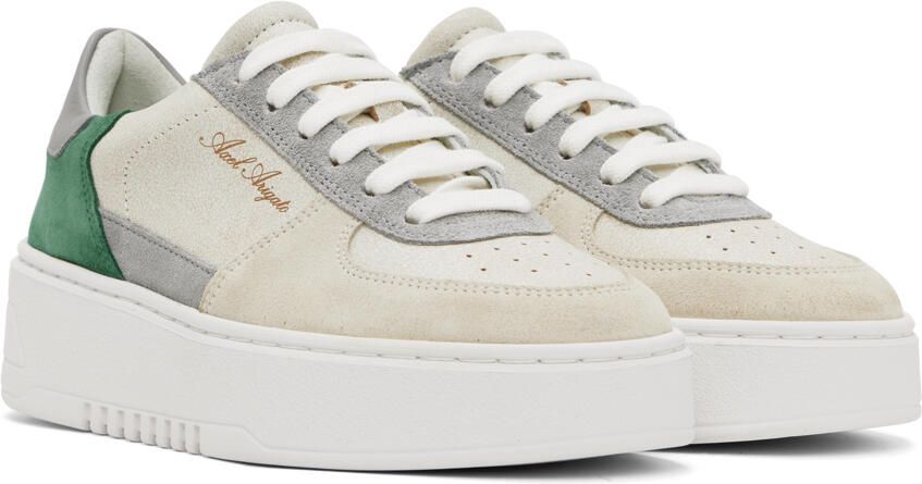 Axel Arigato SSENSE Exclusive Gray & Green Orbit Sneakers - Picture 2