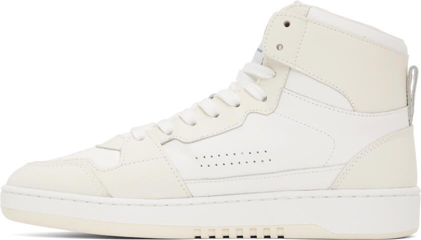 Axel Arigato White & Beige Dice Hi Sneakers - Picture 3