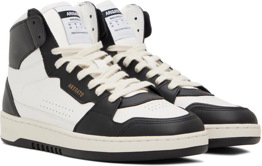 Axel Arigato White & Black Dice Hi Sneakers - Picture 2