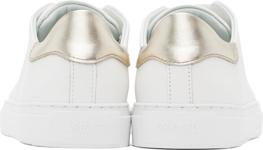 Axel Arigato White & Gold Clean 90 Contrast Sneakers