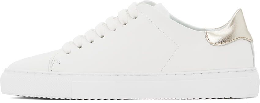 Axel Arigato White & Gold Clean 90 Contrast Sneakers - Picture 3