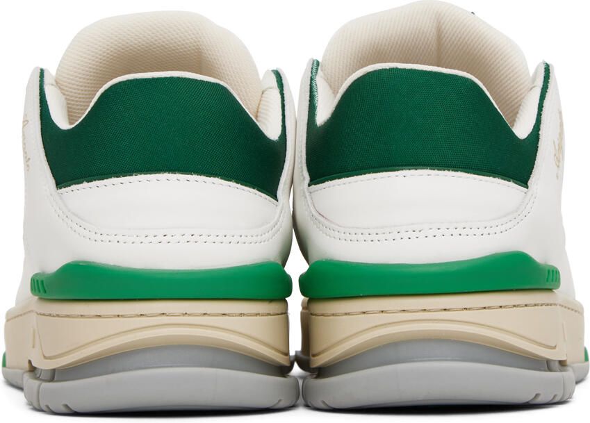Axel Arigato White & Green Area Lo Sneakers