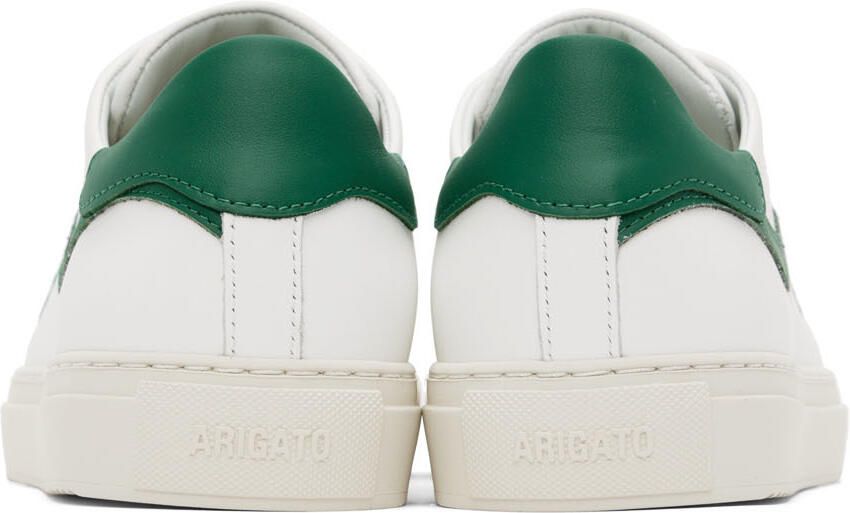Axel Arigato White & Green Clean 90 Stripe Bee Bird Sneakers - Picture 7