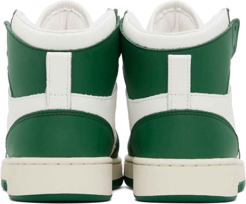 Axel Arigato White & Green Dice Hi Sneakers