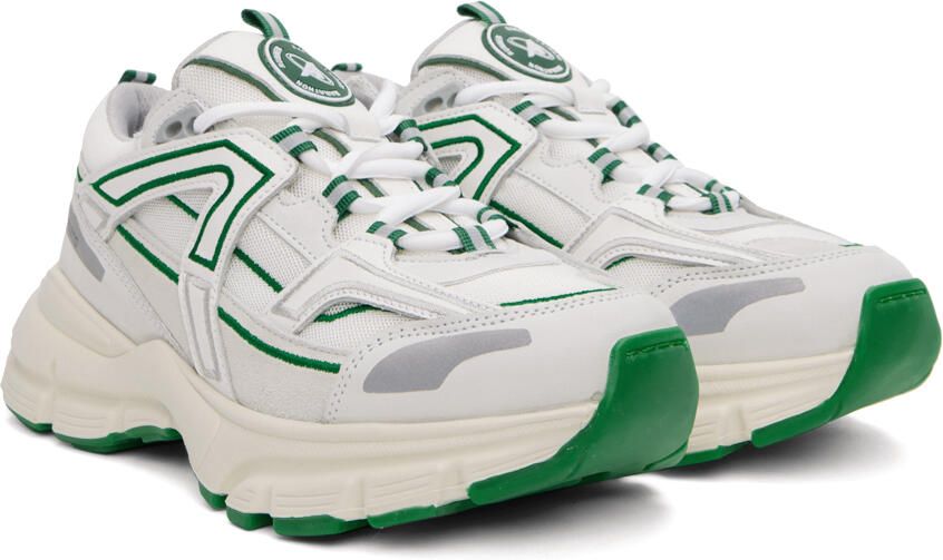 Axel Arigato White & Green Marathon R-Trail Sneakers - Picture 2
