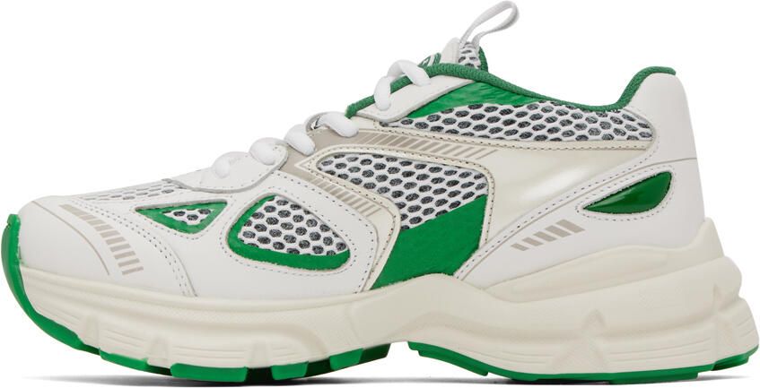 Axel Arigato White & Green Marathon Sneakers - Picture 3