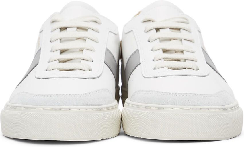 Axel Arigato White & Grey Leopard Dunk V2 Sneakers - Picture 3