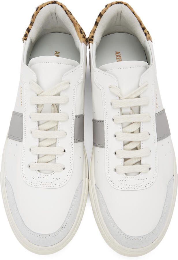 Axel Arigato White & Grey Leopard Dunk V2 Sneakers