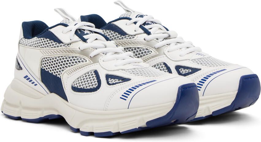 Axel Arigato White & Navy Marathon Sneakers - Picture 2