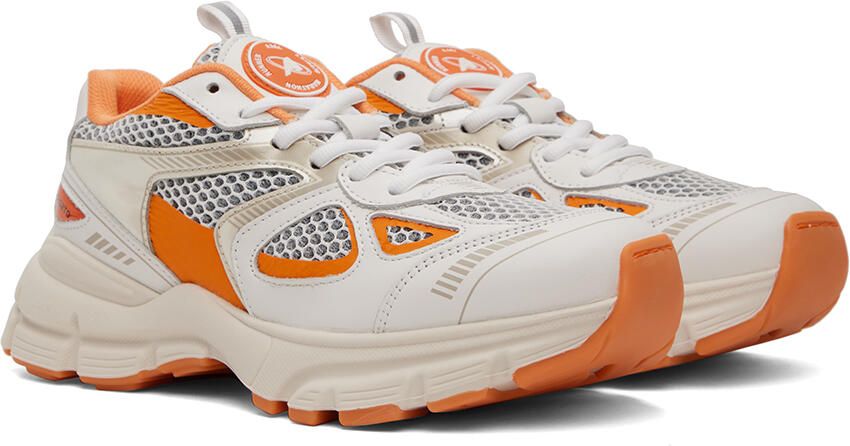 Axel Arigato White & Orange Marathon Runner Sneakers - Picture 2